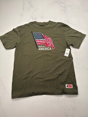 American Giant Made in USA T Shirt Olive 2010s Americana - Mens XL NWT